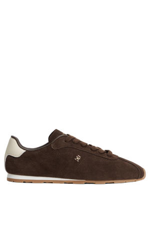 suède sneakers - donkerbruin