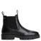 Tommy Hilfiger leren chelsea boots met profielzool - zwart