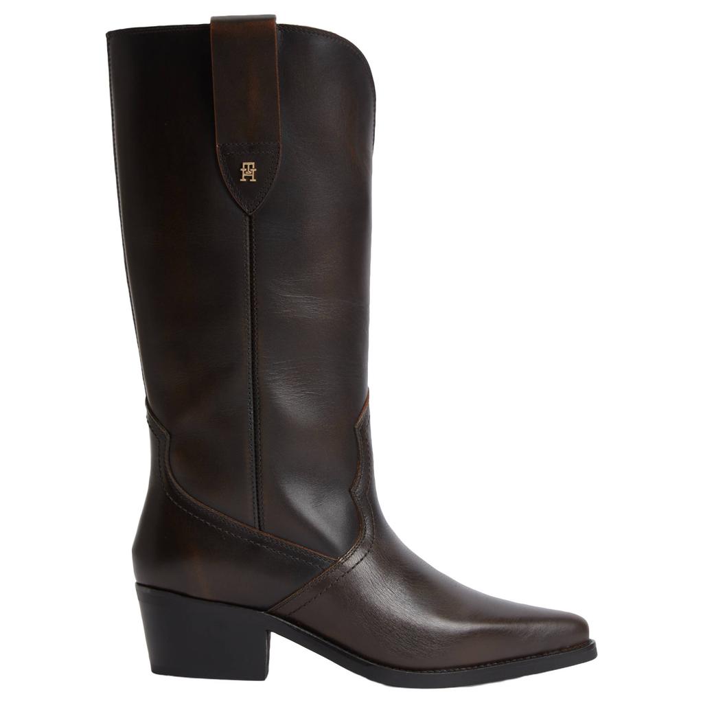 Tommy Hilfiger western leren cowboy boots - zwart