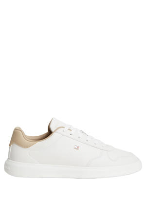 leren sneakers - wit/beige