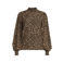 Anytime top met smockwerk panterprint
