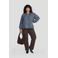 GREAT LOOKS wide leg broek donkerbruin