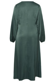 thumbnail: Kaffe Curve maxi avondjurk Plus Size - donkergroen