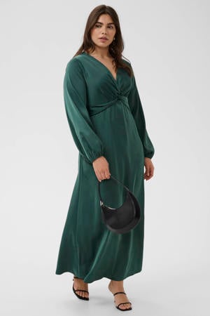 maxi avondjurk Plus Size - donkergroen