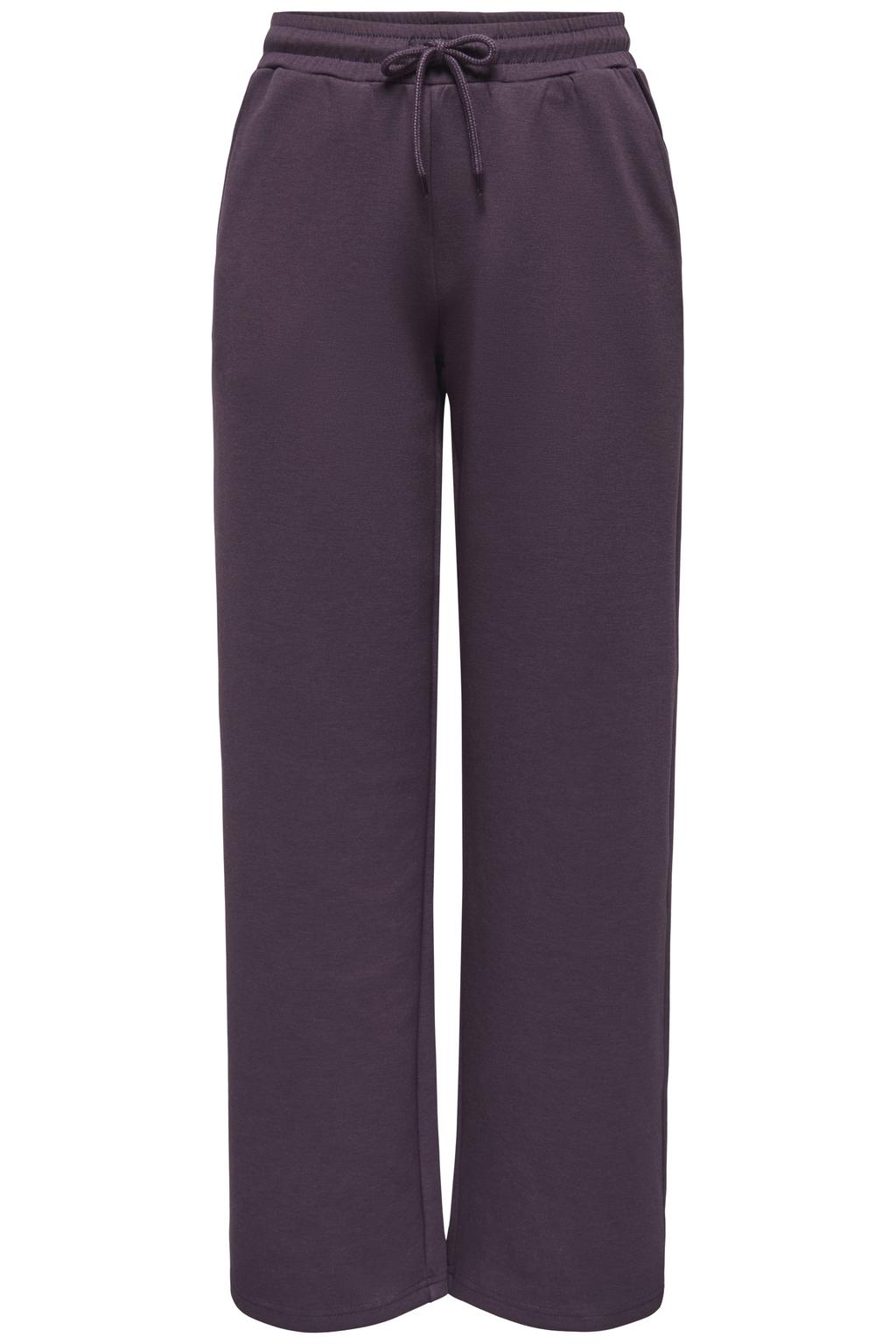 Paarse dames ONLY PLAY sportbroek van polyester met regular fit, regular waist en trekkoorden