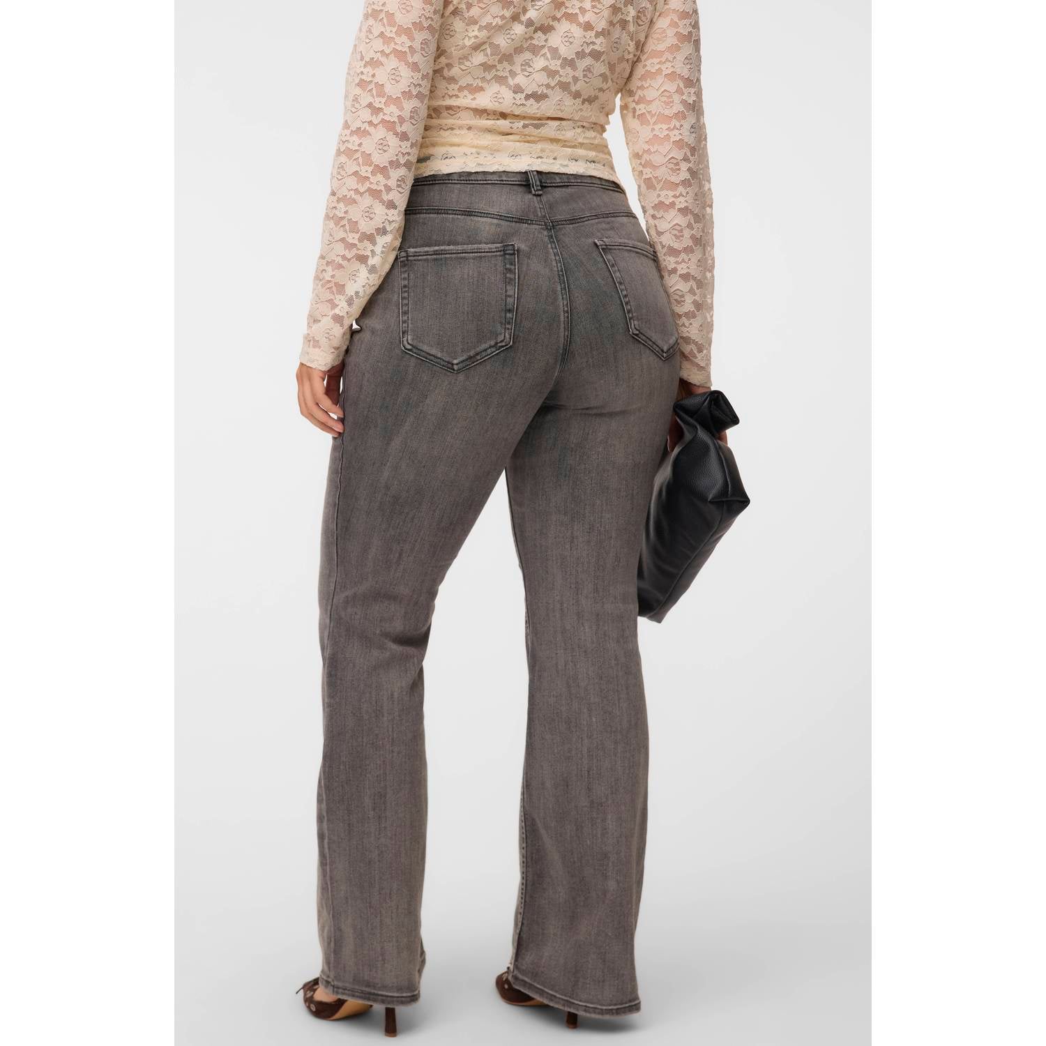 VERO MODA CURVE Plus Size flared jeans grey denim