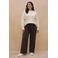 VERO MODA CURVE wide leg pantalon Plus Size - donkerbruin