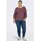 ONLY CARMAKOMA CARNEW oversized gebreide trui Plus Size - oudroze