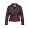 ONLY CARMAKOMA imitatieleer jas Plus Size - donkerrood