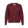 ONLY CARMAKOMA rechtvallend gebreid vest Plus Size - donkerrood