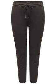thumbnail: ONLY CARMAKOMA slim regular waist casual broek donkerbruin