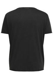 thumbnail: ONLY CARMAKOMA rechtvallend T-shirt Plus Size met print - antraciet