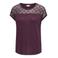 ONLY CARMAKOMA rechtvallende gehaakte top Plus Size - donkerpaars