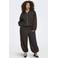 ONLY CARMAKOMA casual broek Plus Size - donkerbruin