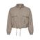 ONLY CARMAKOMA gestreepte jas Plus Size - beige