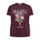 ONLY CARMAKOMA rechtvallend T-shirt Plus Size met print - donkerrood