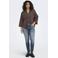 ONLY CARMAKOMA blouse Plus Size - donkerbruin
