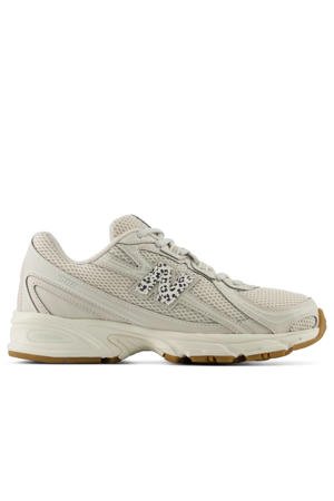 740 sneakers met panterprint - zand