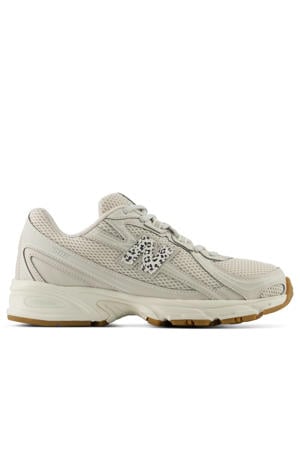 740 sneakers met panterprint - zand