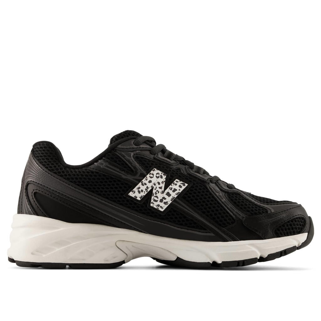 New Balance 740 sneakers met panterprint - zwart