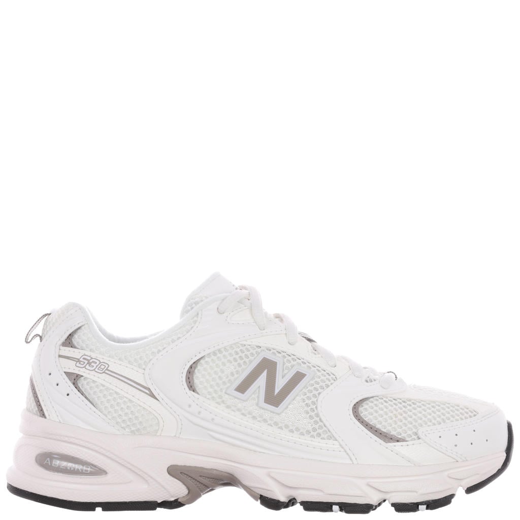 Ecru unisex New Balance 530 mesh sneakers - van mesh-leer/voering:mes/voetbed: eva met veters