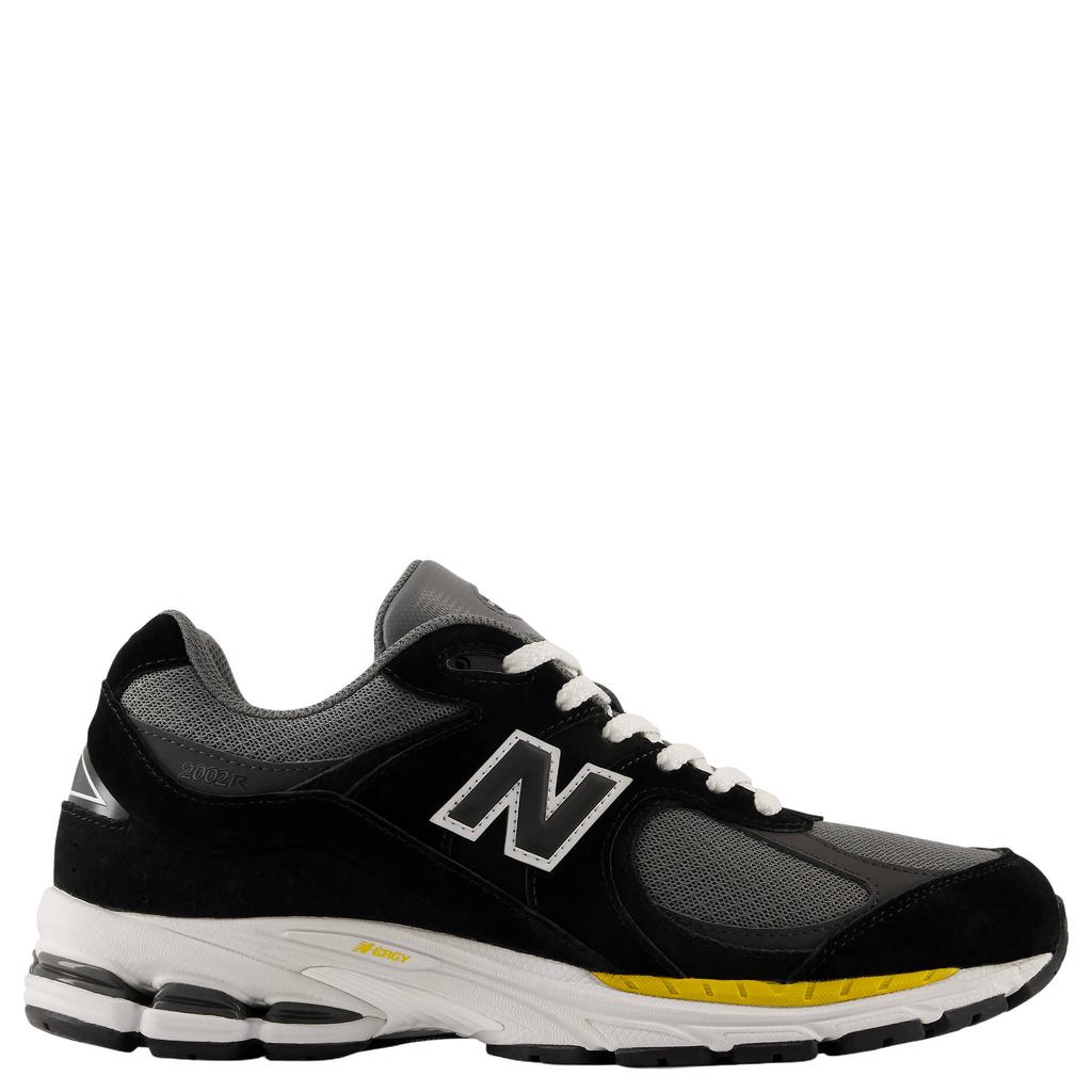 Zwart en grijze unisex New Balance 2002R mesh sneakers - van mesh-pu/voering: mesh/voetbed: eva met veters
