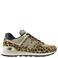 New Balance 574 sneakers met panterprint - camel/zwart
