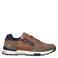 Mustang imitatieleren sneakers - cognac