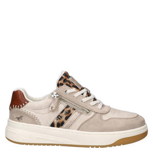 imitatieleren sneakers - ecru