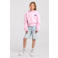 America Today sweat hoodie met backprint - lichtroze