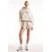 New Balance hoodie met logo - ecru