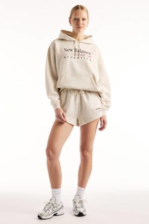hoodie met logo - ecru