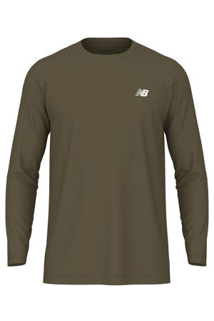 sportshirt met lange mouwen - olijfgroen