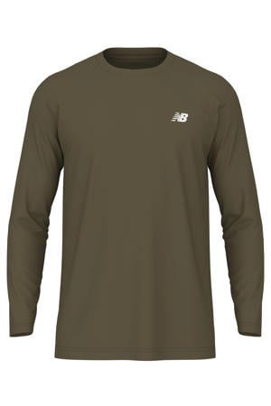 sportshirt met lange mouwen - olijfgroen
