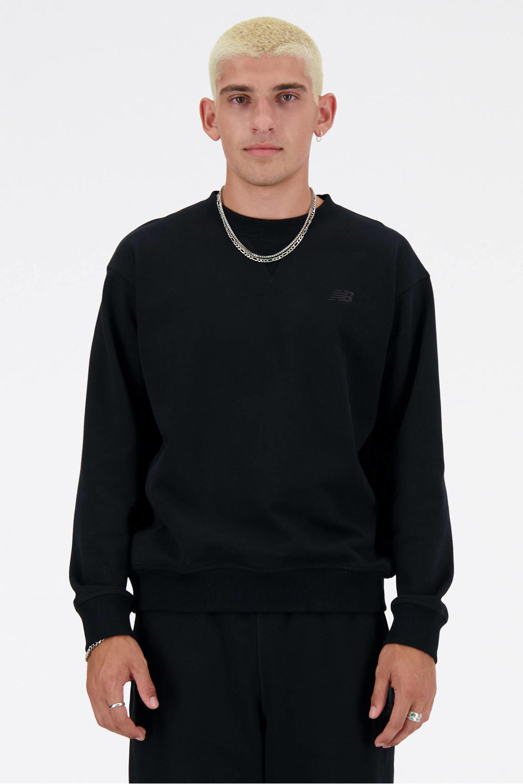 New Balance regular fit sweater - zwart