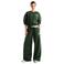 New Balance fleece wide leg joggingbroek - donkergroen