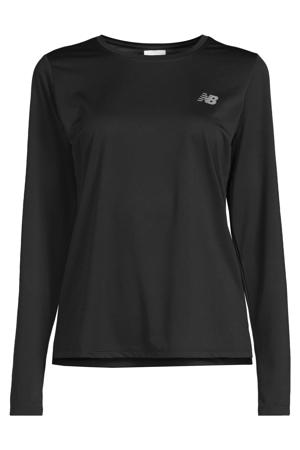sportshirt met lange mouwen - zwart