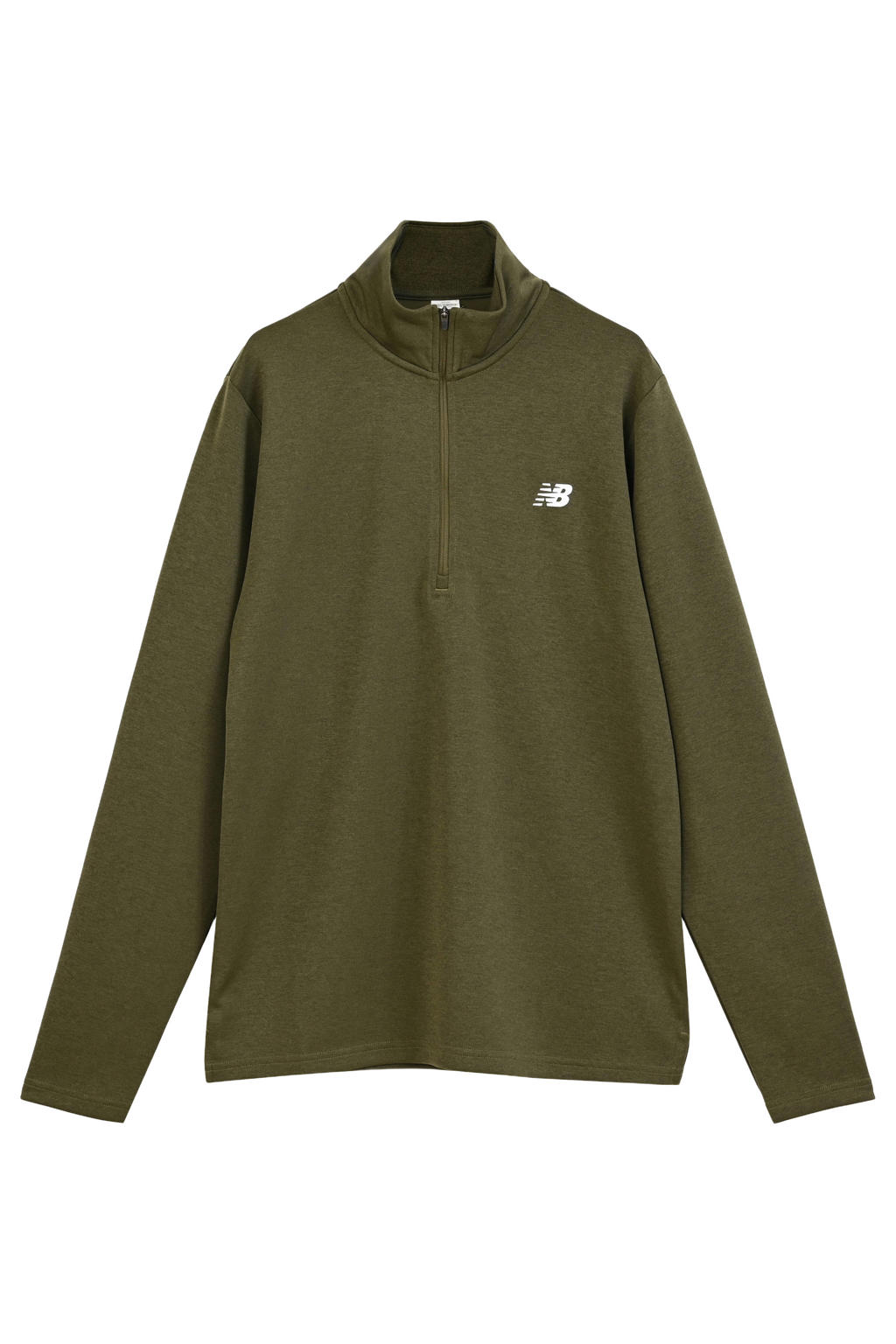 New Balance sportshirt met lange mouwen - olijfgroen