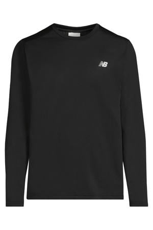 sportshirt met lange mouwen - zwart