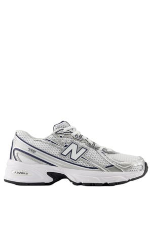 740 mesh sneakers - wit/donkerblauw