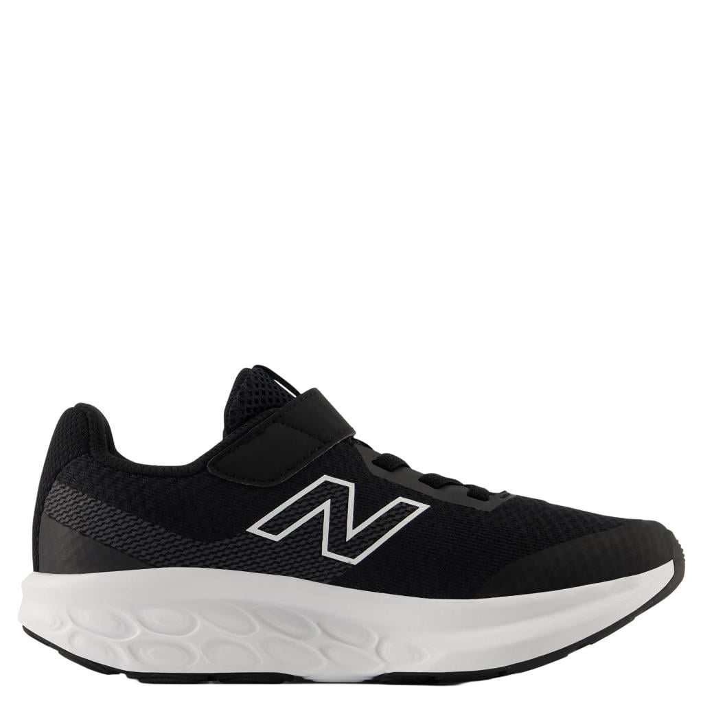Zwarte jongens en meisjes New Balance 520 mesh hardloopschoenen - met klittenband