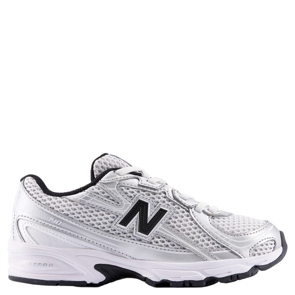 Witte jongens en meisjes New Balance 740 Bungee mesh sneakers - van mesh-pu/voering: mesh/voetbed: eva met elastische veters