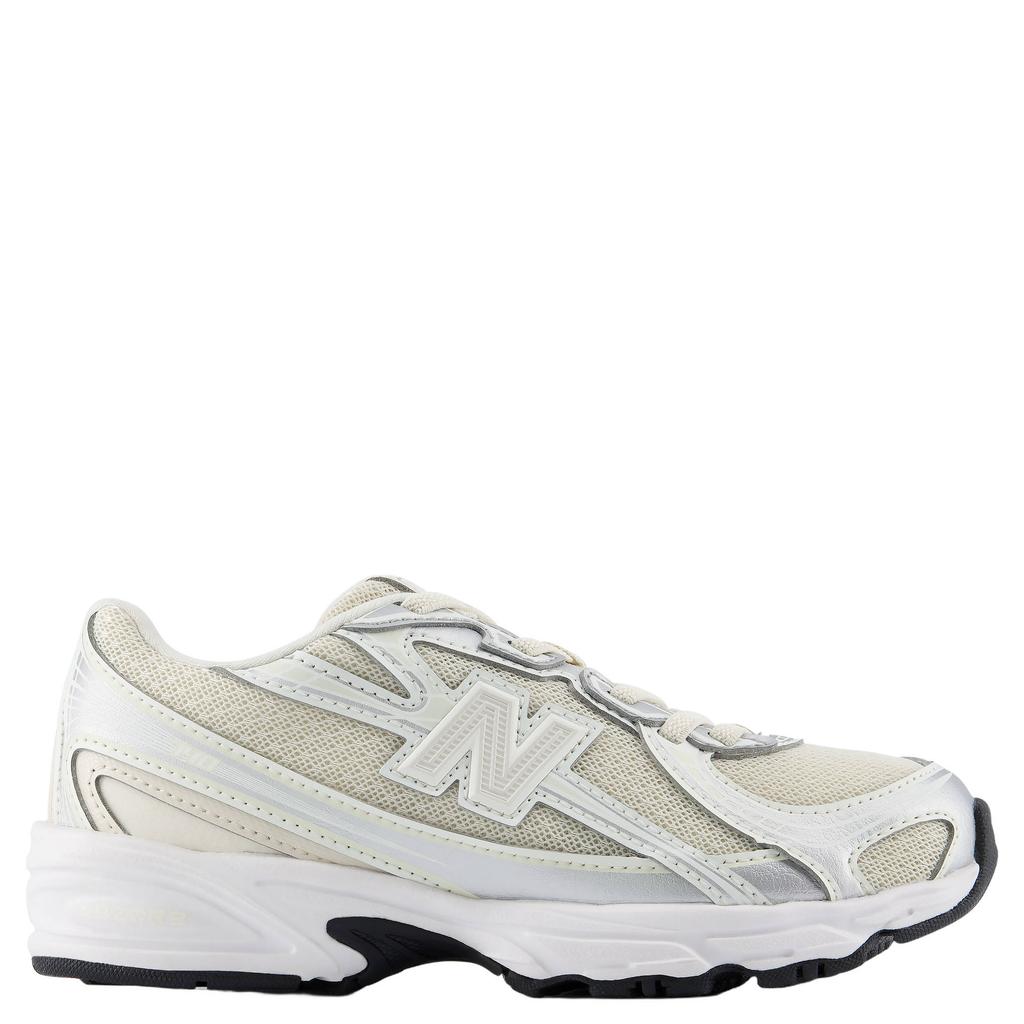 Ecru en zilverkleurige meisjes New Balance 740 Bungee mesh sneakers - kleurig van mesh-pu/voering: mesh/voetbed: eva met elastische veters