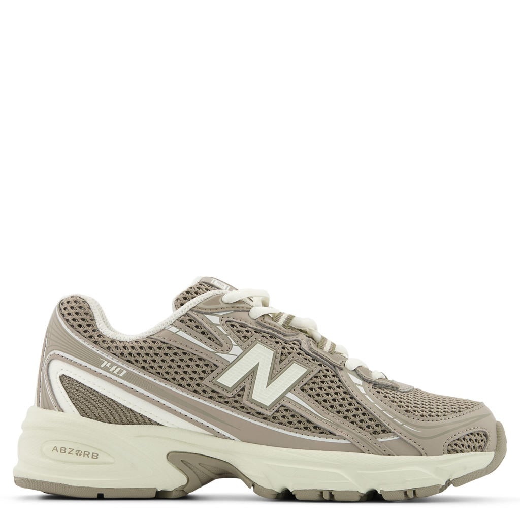 Zand en ecru jongens en meisjes New Balance 740 sneakers - van mesh-pu/voering: mesh/voetbed: eva met veters