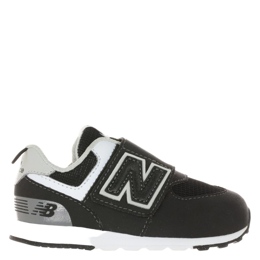 Zwarte meisjes New Balance 574 sneakers - van mesh-imitatie suède/voering: mesh/voetbed: eva met klittenband