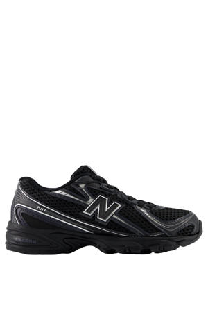 740 Bungee sneakers - zwart/zilvergrijs