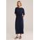 WE Fashion midi zomerjurk - donkerblauw