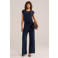 WE Fashion regular fit jumpsuit - donkerblauw