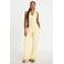 Cache Cache straight leg casual broek - lichtgeel