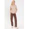 Cache Cache fluwelen bootcut casual broek - bruin